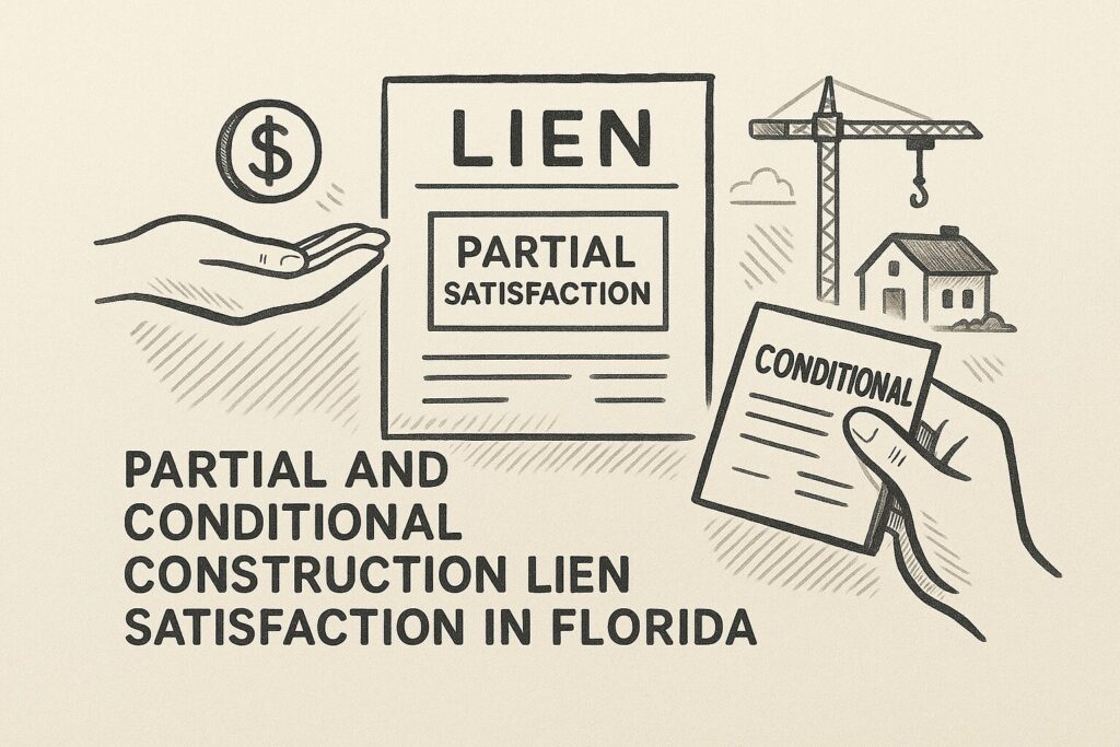 How to Handle Partial and Conditional Satisfaction of Construction Liens in Florida How to Handle Partial and Conditional Satisfaction of Construction Liens in Florida